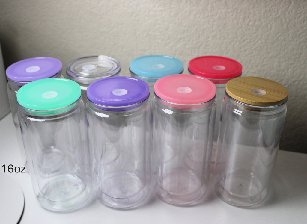 16oz Custom Acrylic Snow Globe Tumbler